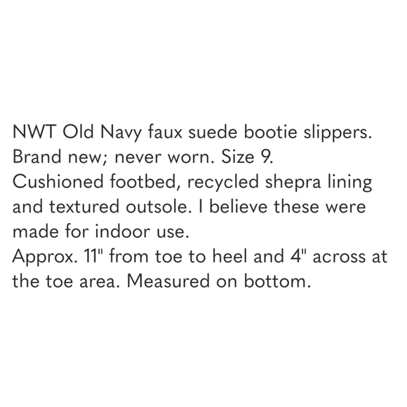 Old Navy Faux Suede Bootie Slippers - Picture 10 of 10